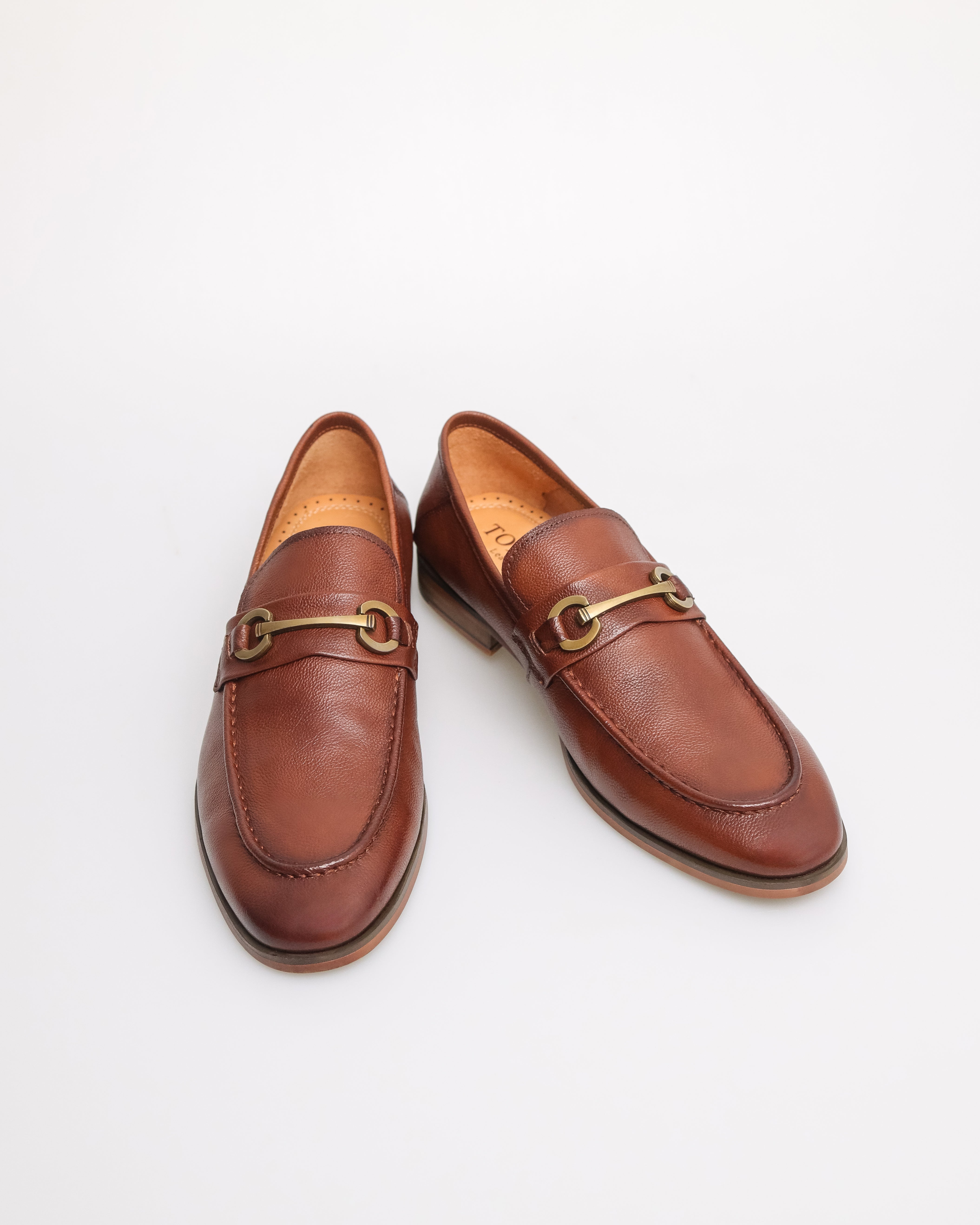 Tomaz F284 Formal Buckle Loafers (Brown)