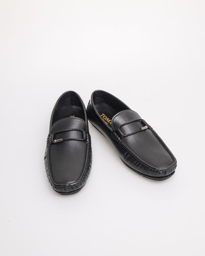 Tomaz C619 Men's Buckle Starlit Strolls Moccasins (Black)