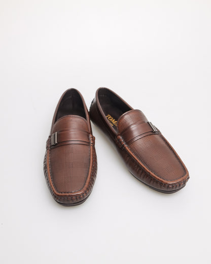 Tomaz C617 Men's Buckle Weave Moccasins (Coffee)