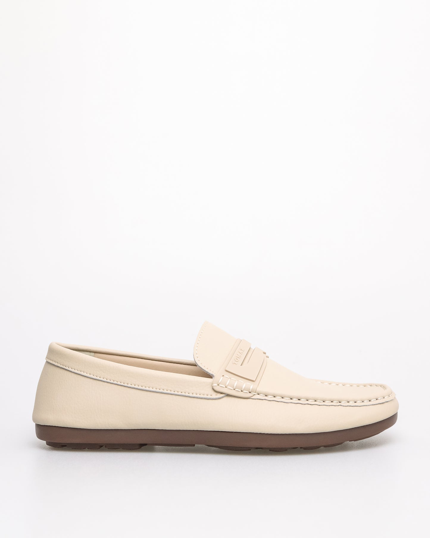 Tomaz C682 Men's Streamline Loafer Penny Loafer (Cream)