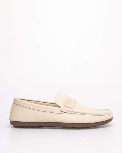 Tomaz C682 Men's Streamline Loafer Penny Loafer (Cream)