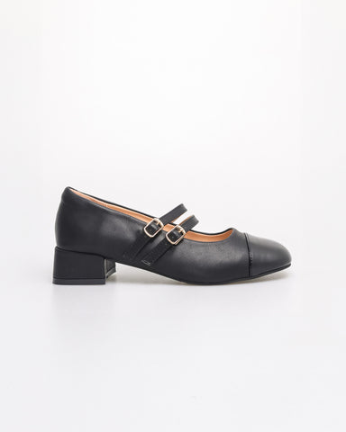 Tomaz FL090 Ladies Mary Jane Gold Buckle Heels