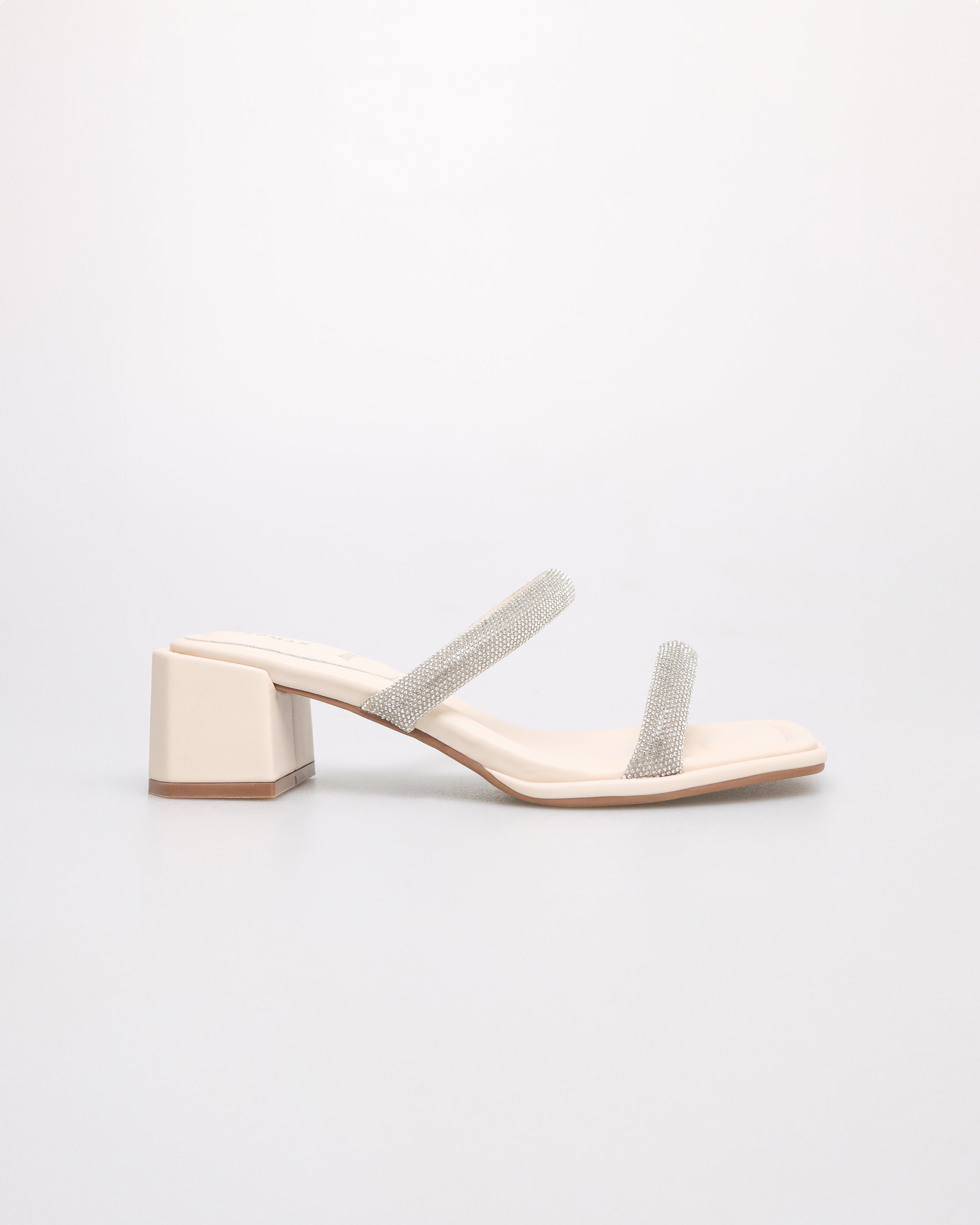 Tomaz NN440 Ladies Diamante Strap Heels (Cream)