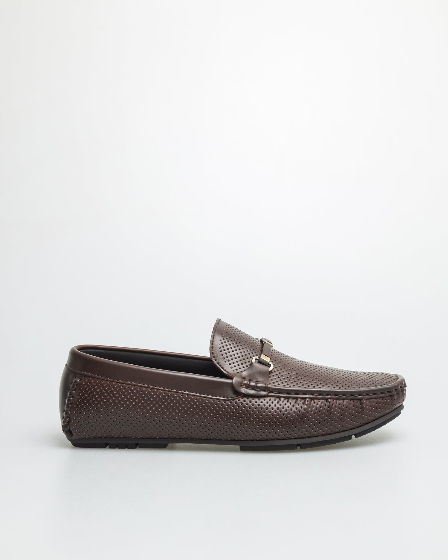 Tomaz C544 Men's Buckle Moccasins (Coffee)