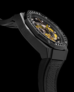 
                  
                    Load image into Gallery viewer, DC Batman TQ023P-D2 (Black) with Black Crystal (Black Leather with Silicone Strap)
                  
                
