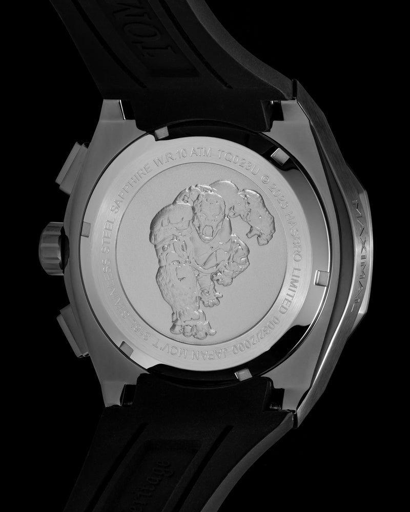 
                  
                    Load image into Gallery viewer, Transformer Maximal TQ023U-D1 (Black) with Crystal (Coffee Leather with Silicone Strap)
                  
                