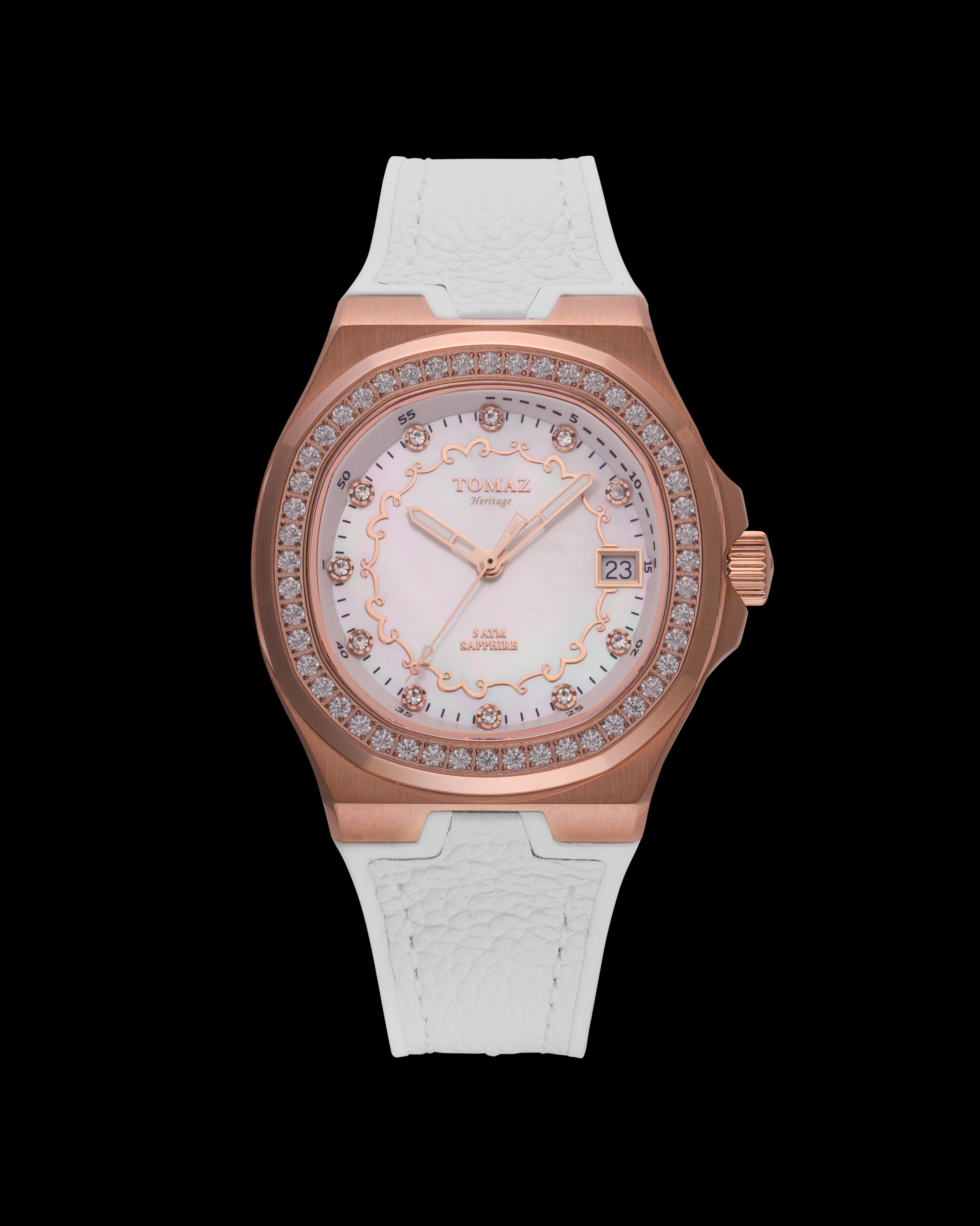 Tomaz Ladies Watch TQ029L-ID2 with Crystal and Rubber Strap