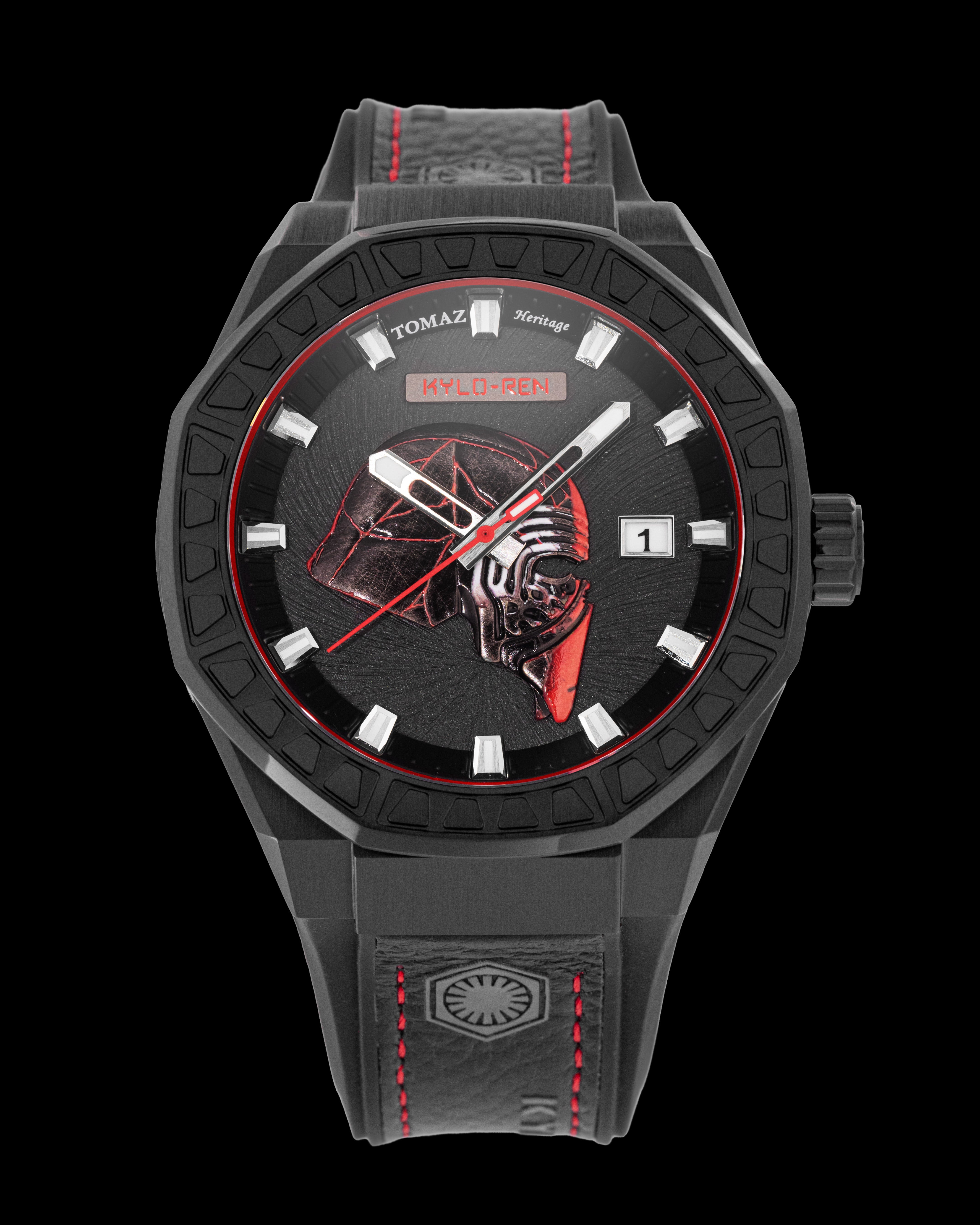 Star Wars Kylo Ren TQ030-WD2 (Black) Black Lychee Strap