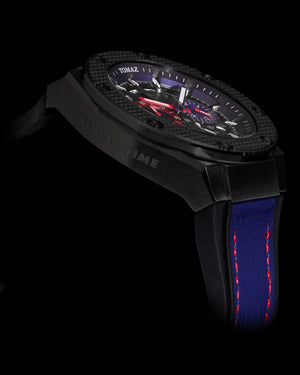 
                  
                    Load image into Gallery viewer, Transformer Optimus Prime TQ030A-D2 (Black/Blue) Navy Leather Strap
                  
                