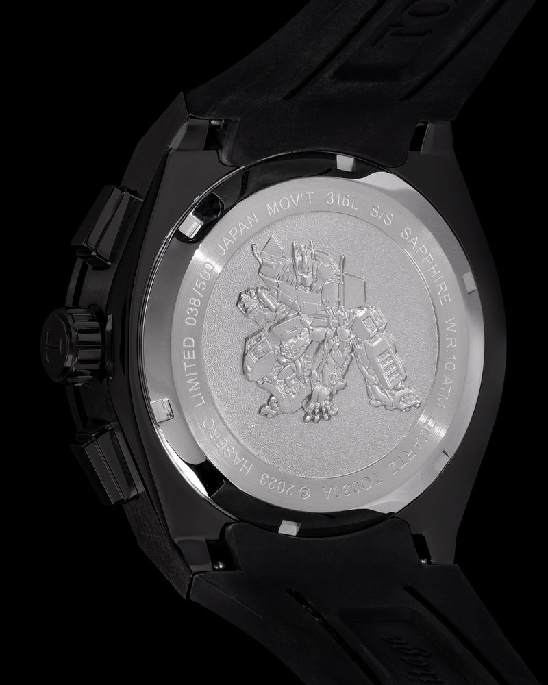 
                  
                    Load image into Gallery viewer, Transformer Optimus Prime TQ030A-D2 (Black/Blue) Navy Leather Strap
                  
                