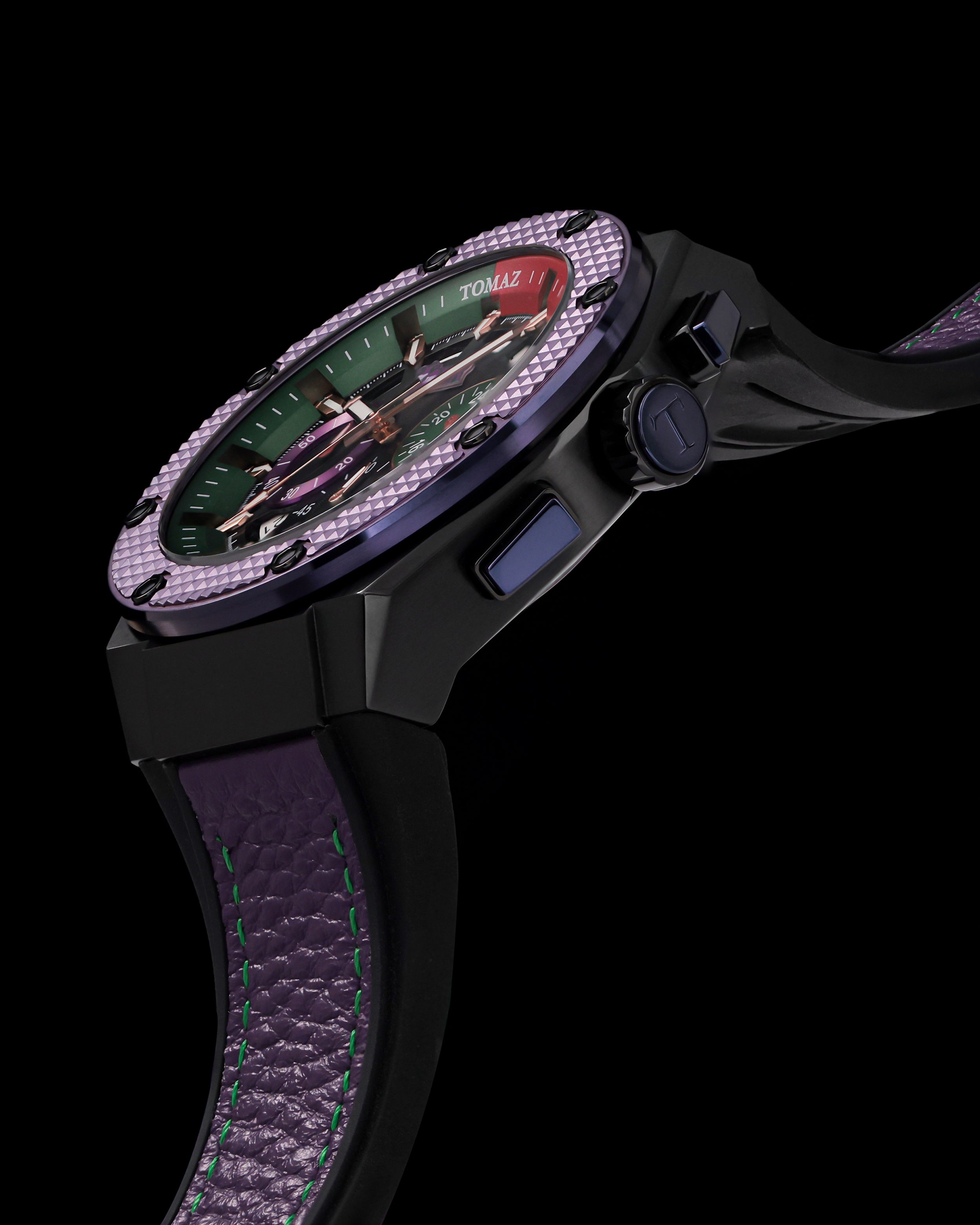 DC Joker TQ030H-D1 (Black/Purple) Purple Lychee Strap