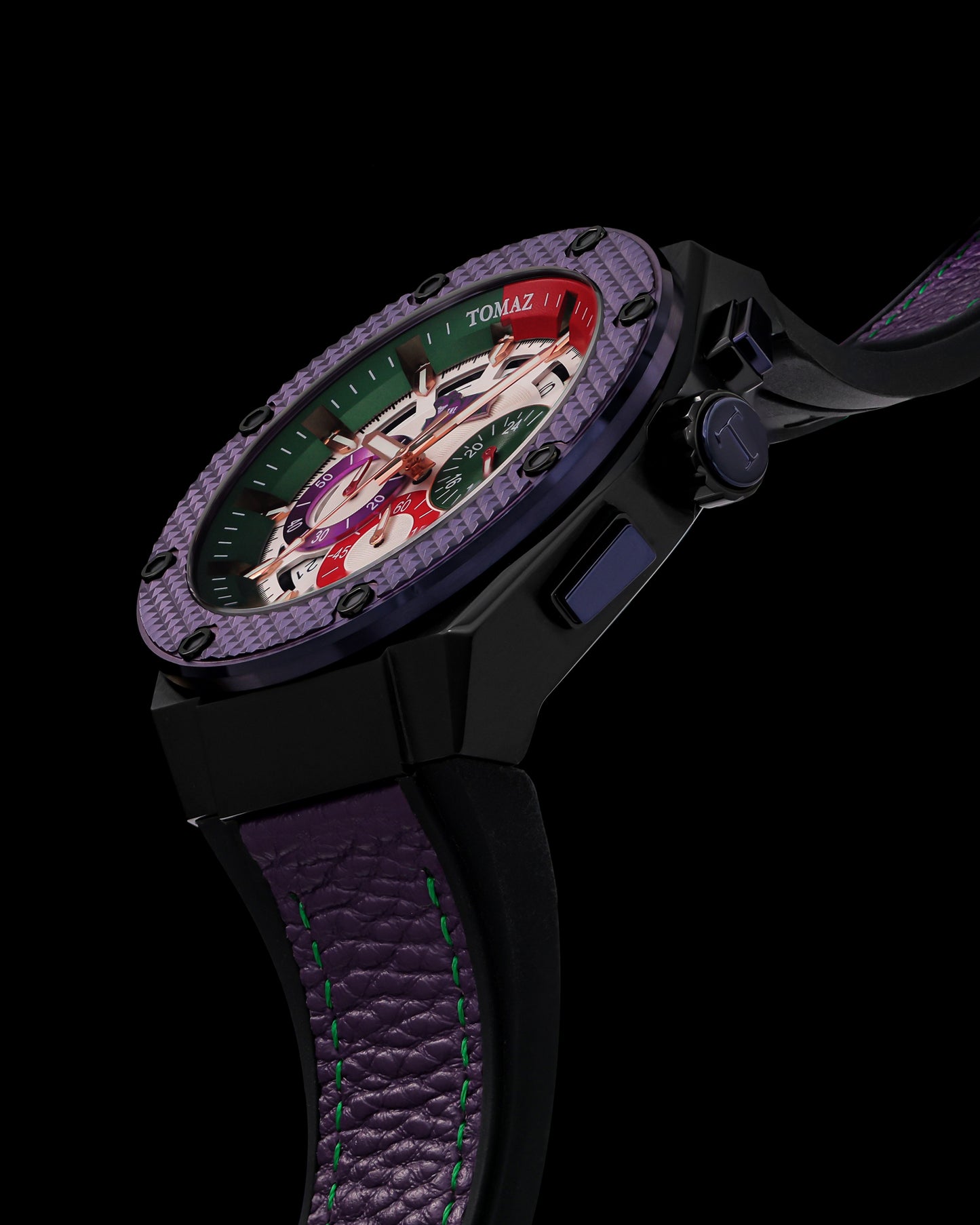 DC Joker TQ030H-D2 (Black/Purple) Purple Lychee Strap