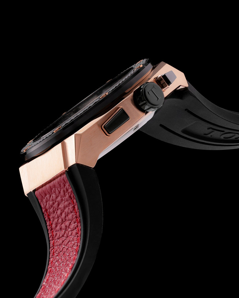 
                  
                    Load image into Gallery viewer, Marvel Iron-Man TQ030I-D1 (Rosegold/Black) Red Black Strap
                  
                