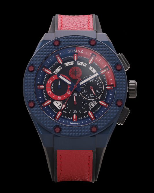 Marvel Spider-Man TQ030L-D1 (Blue/Red) Red Lychee Strap