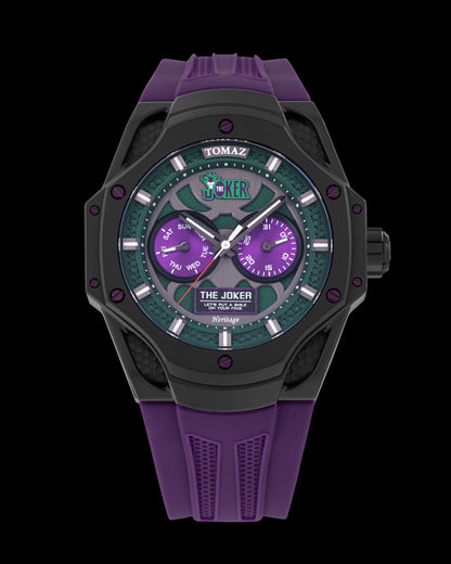 DC The Joker TQ045-ID1 (Black/Green) with Purple Silicone Strap