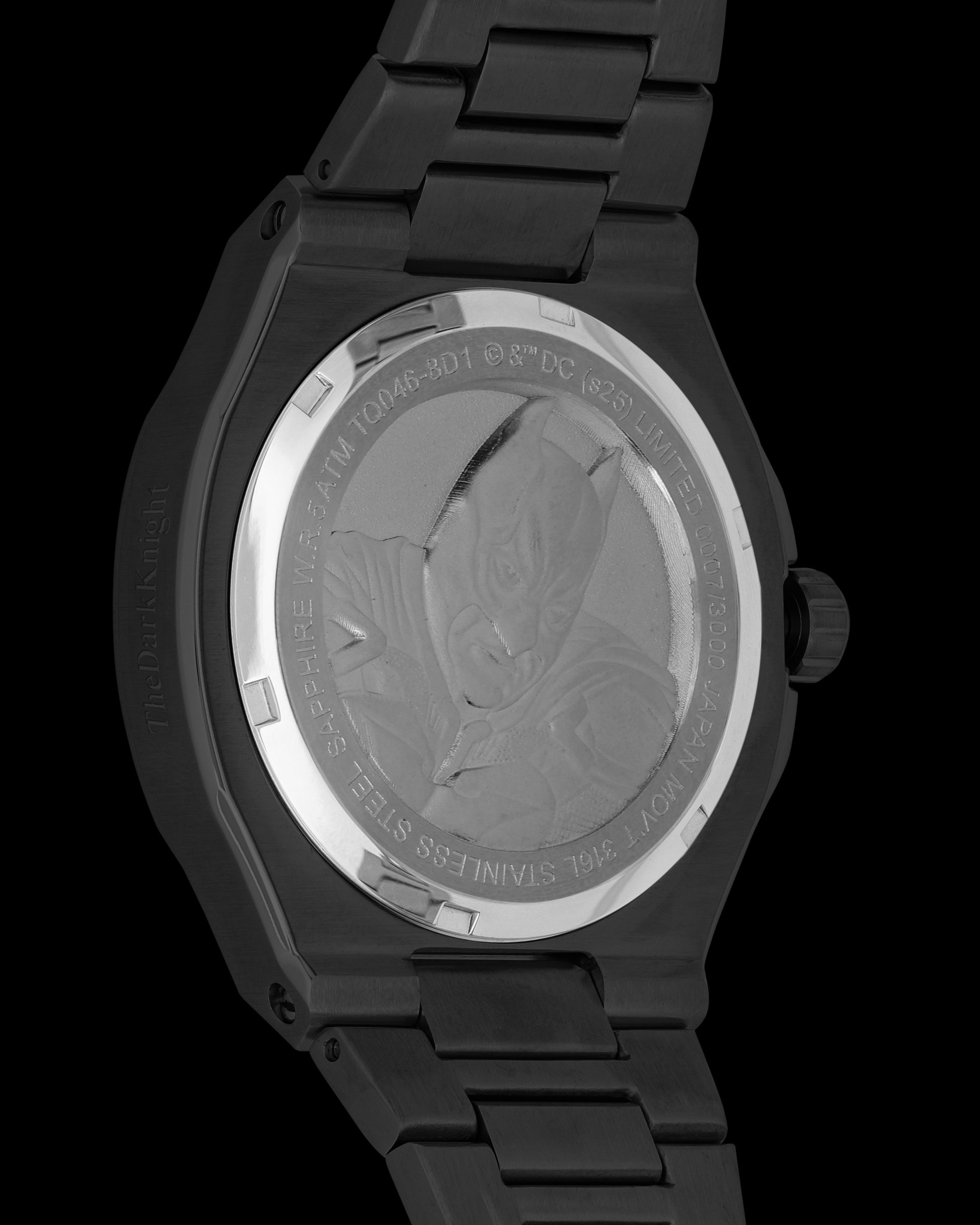 DC The Dark Knight TQ046-8D1 (Black) with Black Stainless-Steel