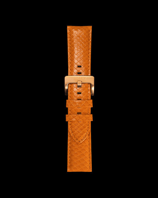 Tomaz TS1-2A Leather Salmon 26mm Watch Strap (Orange)