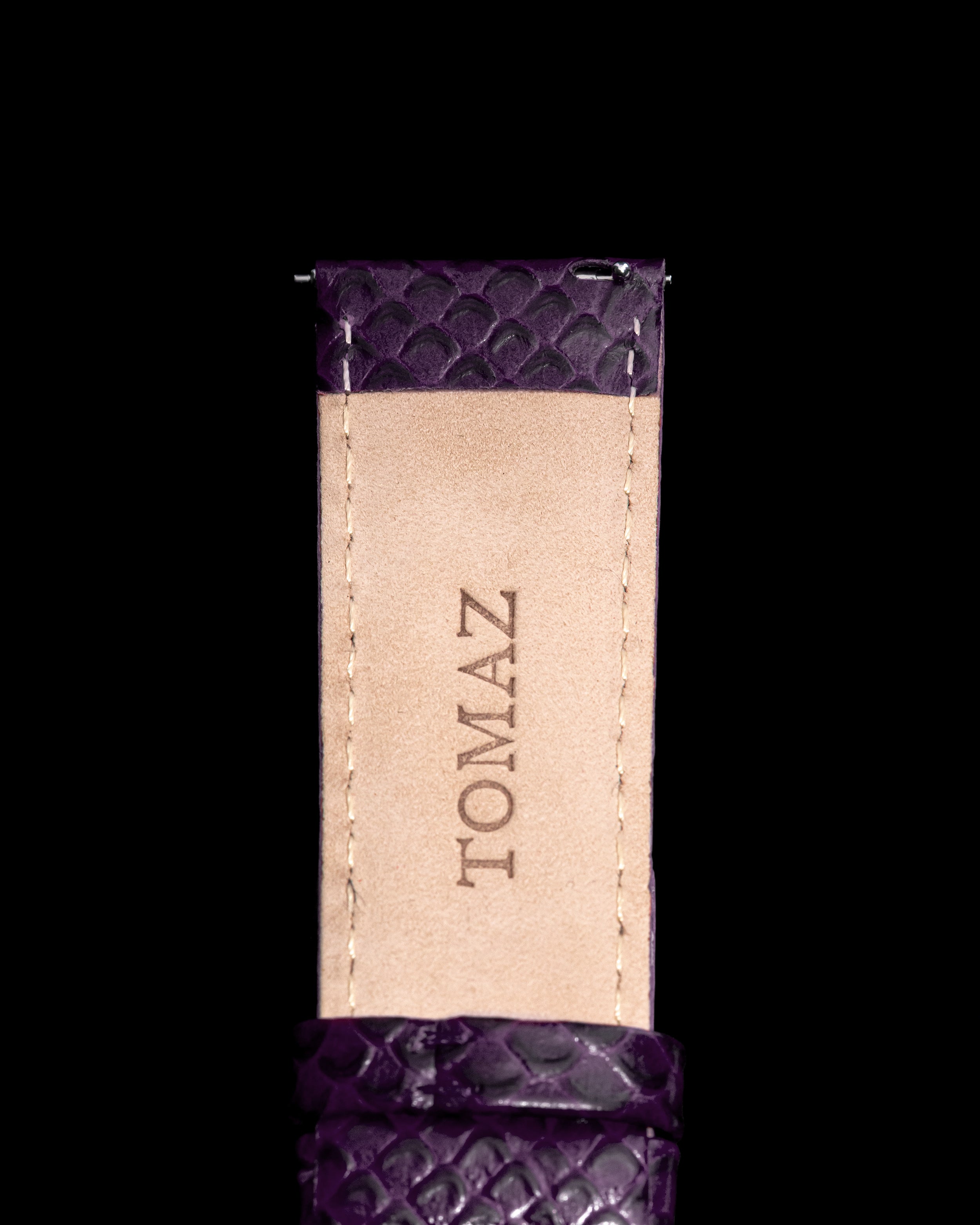 Tomaz TS1-2A Leather Salmon 26mm Watch Strap (Purple)