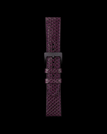 Tomaz TS1-2 Leather Salmon 24mm Watch Strap (Purple)