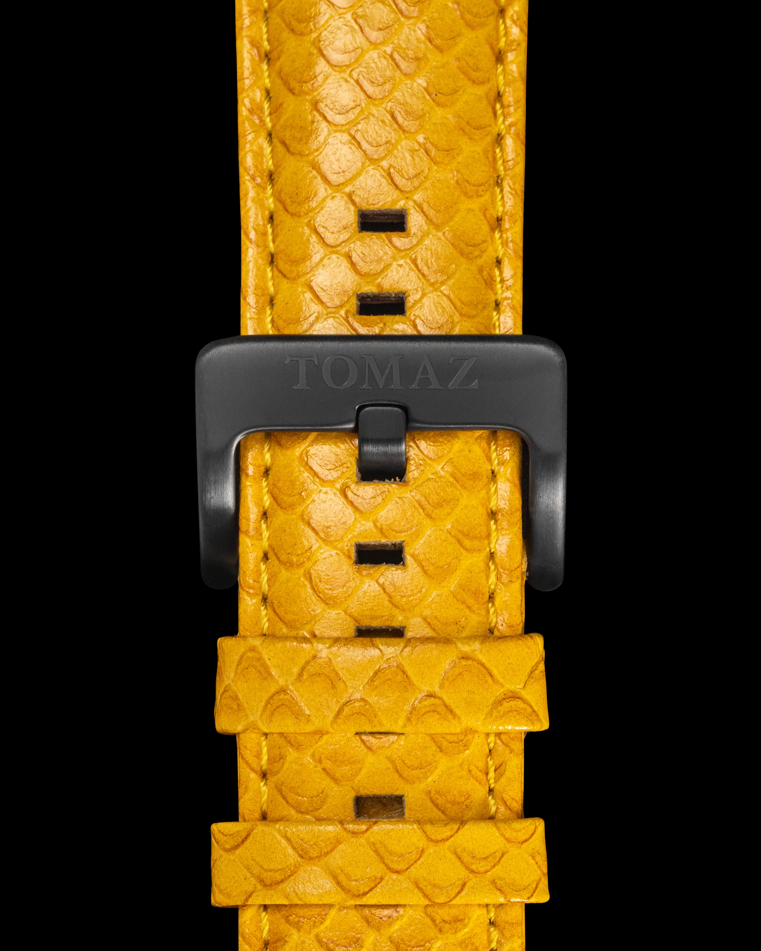 Tomaz TS1-2 Leather Salmon 26mm Watch Strap (Yellow)