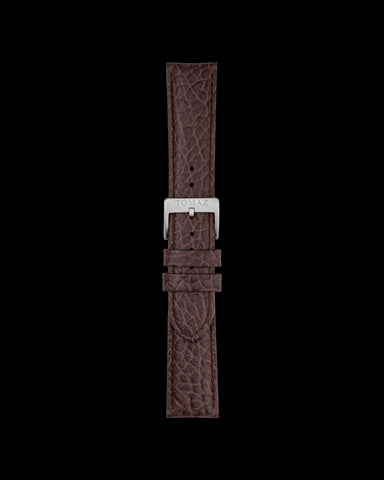 Tomaz TS1-3B Leather Lychee 22mm Tali Jam (Kopi)
