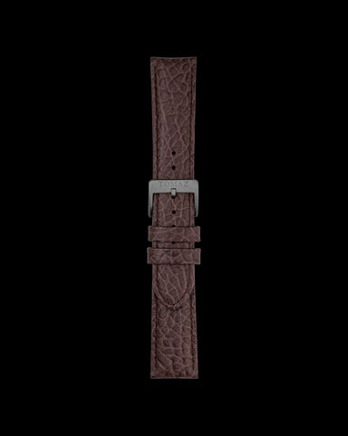 Tomaz TS1-3C Leather Lychee 22mm Tali Jam (Kopi)
