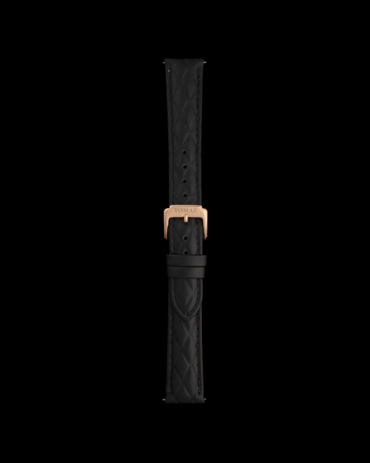 Tomaz TS1-6A 16mm Diamond Leather Watch Strap