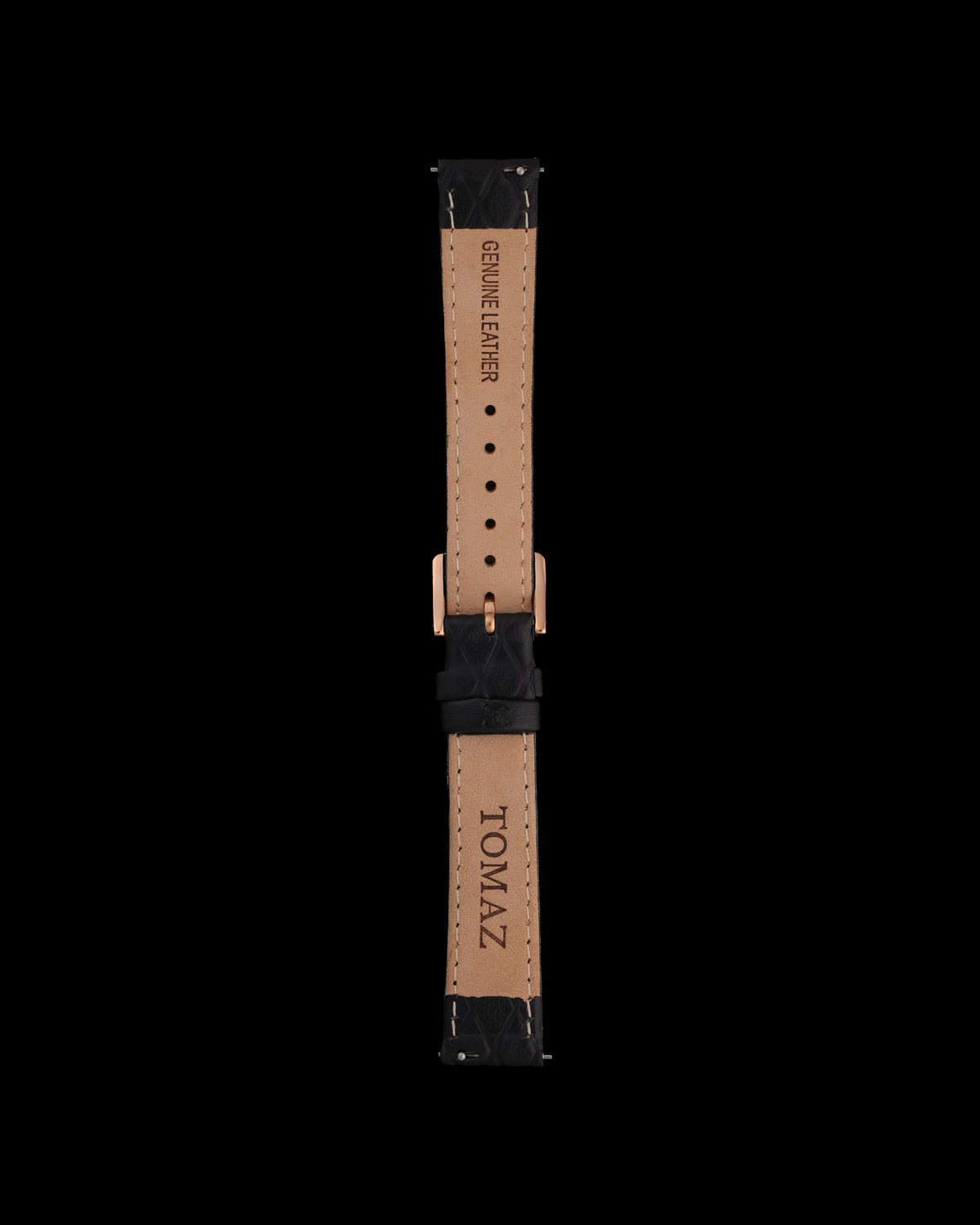 Tomaz TS1-6A 16mm Diamond Leather Watch Strap