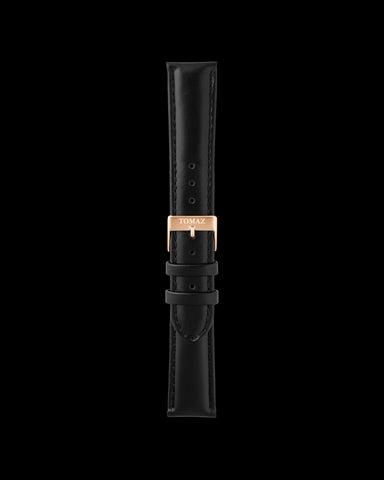 Tomaz TS1A-1A Tali Jam Tangan 20mm Biasa Kulit (Hitam)