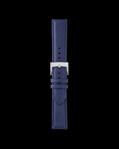 Tomaz TS1A-1B Tali Jam Tangan 22mm Biasa Kulit (Biru)