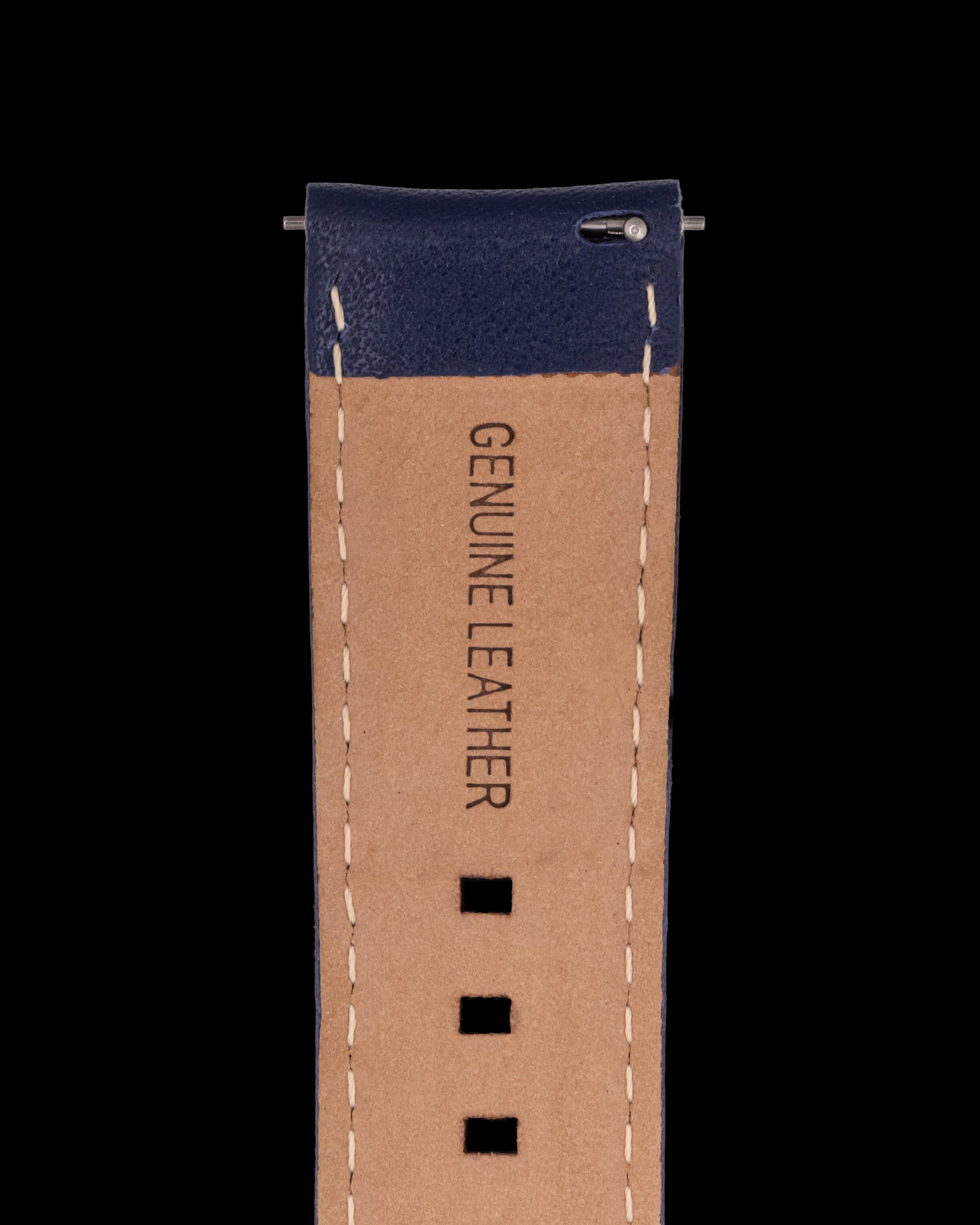 Tomaz TS1A-1B Leather Plain 22mm Watch Strap (Blue)