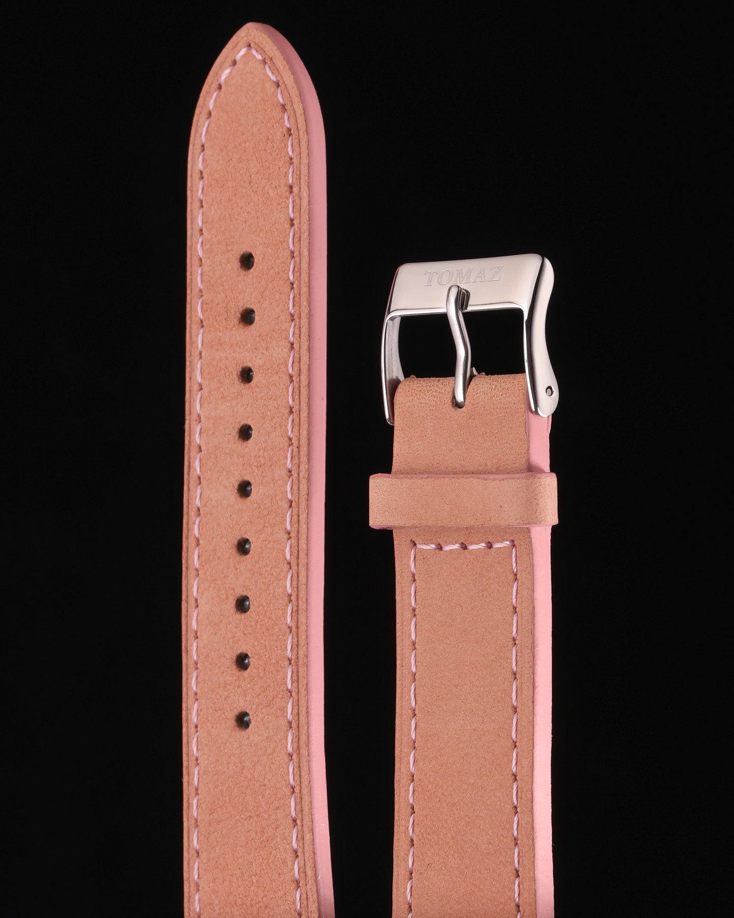 Tomaz TS1A-1B Leather Plain 20mm Strap (Pink)