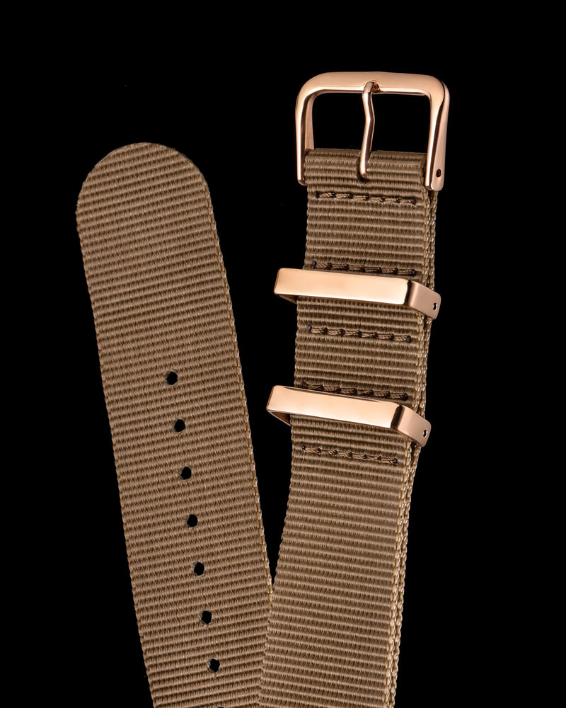 Tomaz TS4B Nylon 22mm Watch Strap (Beige)