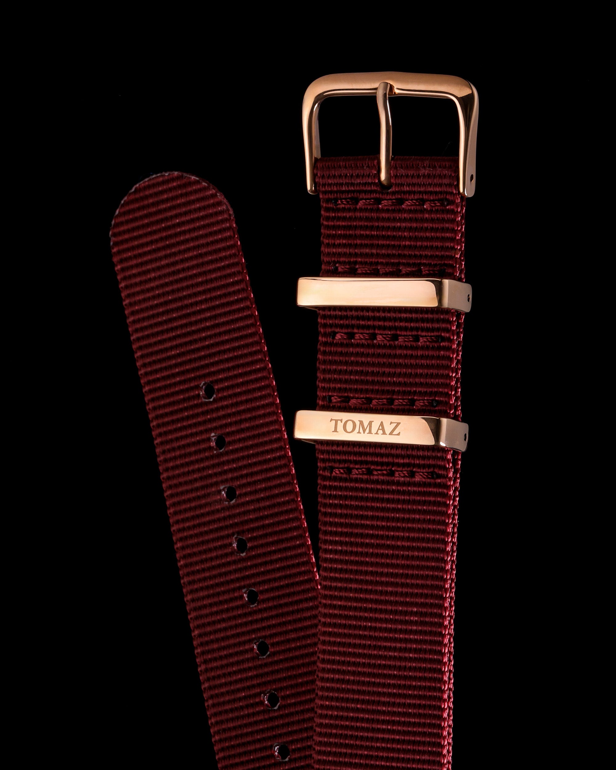 Tomaz TS4B Nylon 20mm Watch Strap (Burgundy)