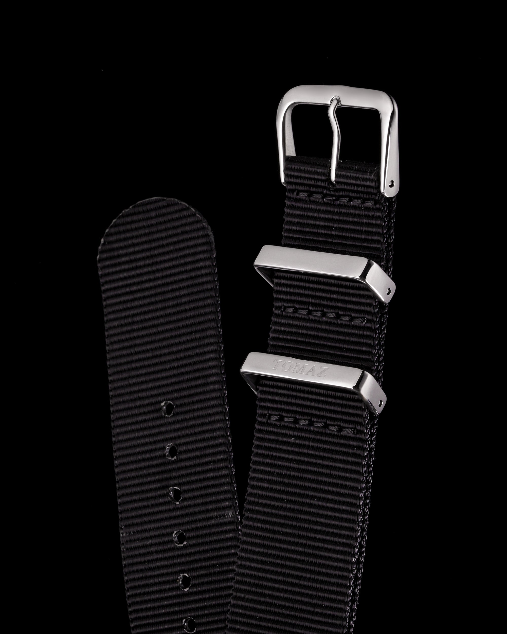 Tomaz TS4C Nylon 22mm Watch Strap (Black)