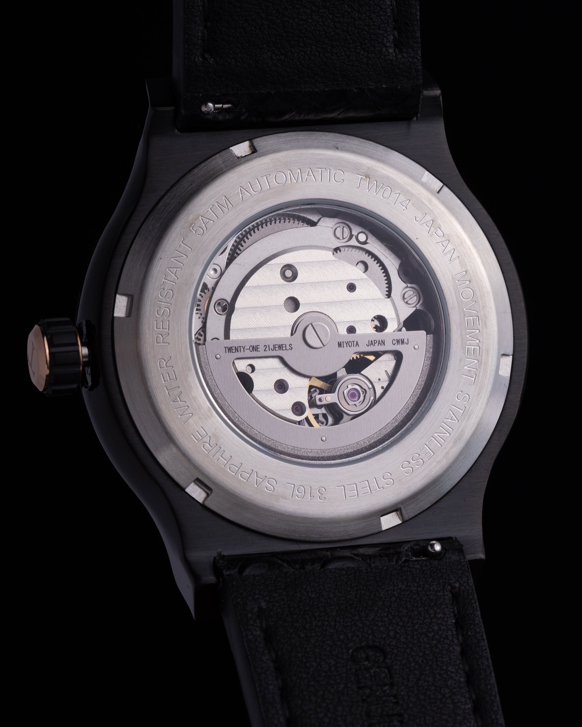 Tomaz Royale TW014B-D2 Crystal Watch – Salmon Leather Strap