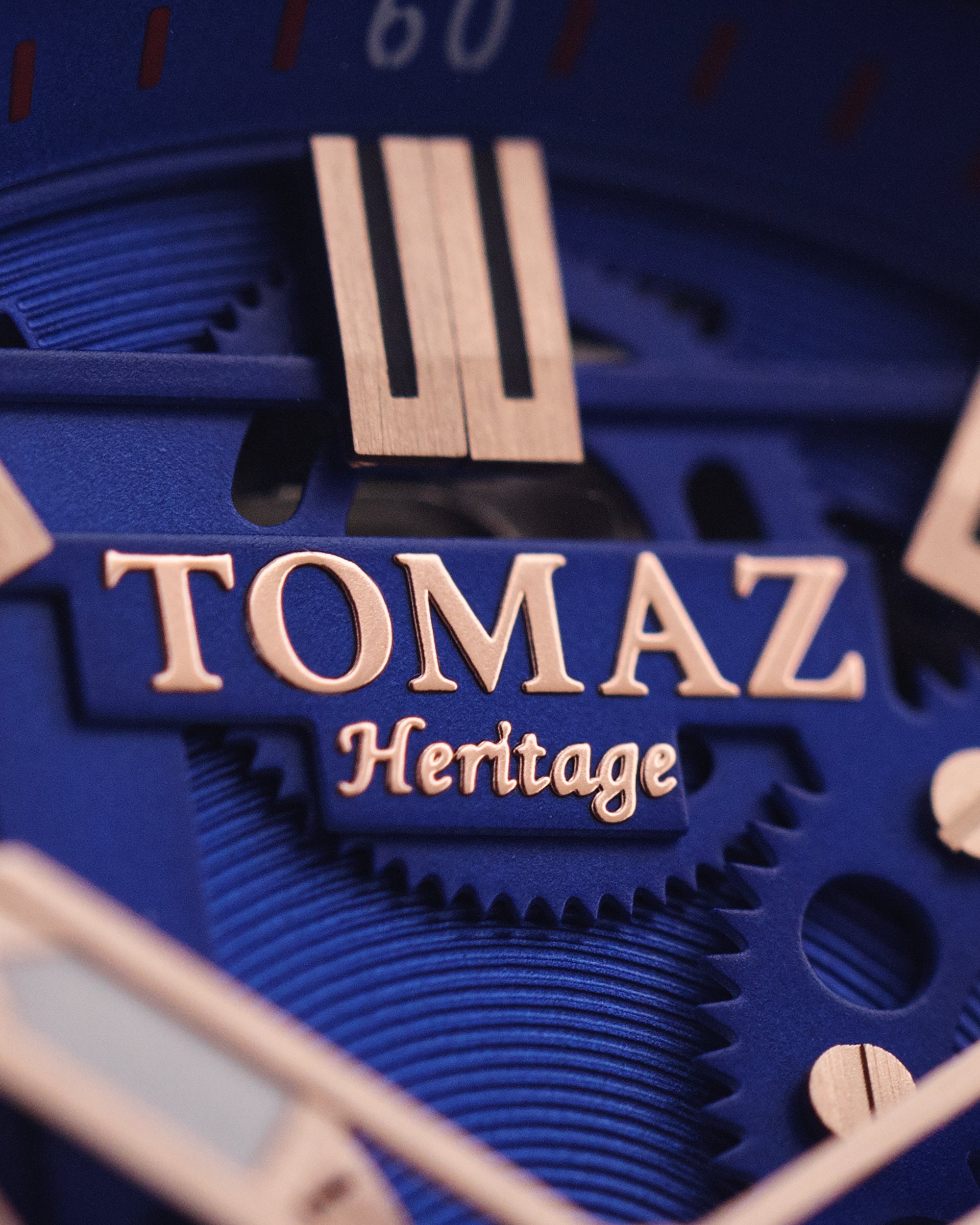Tomaz Royale TW014B-D3 Crystal Watch – Salmon Leather Strap
