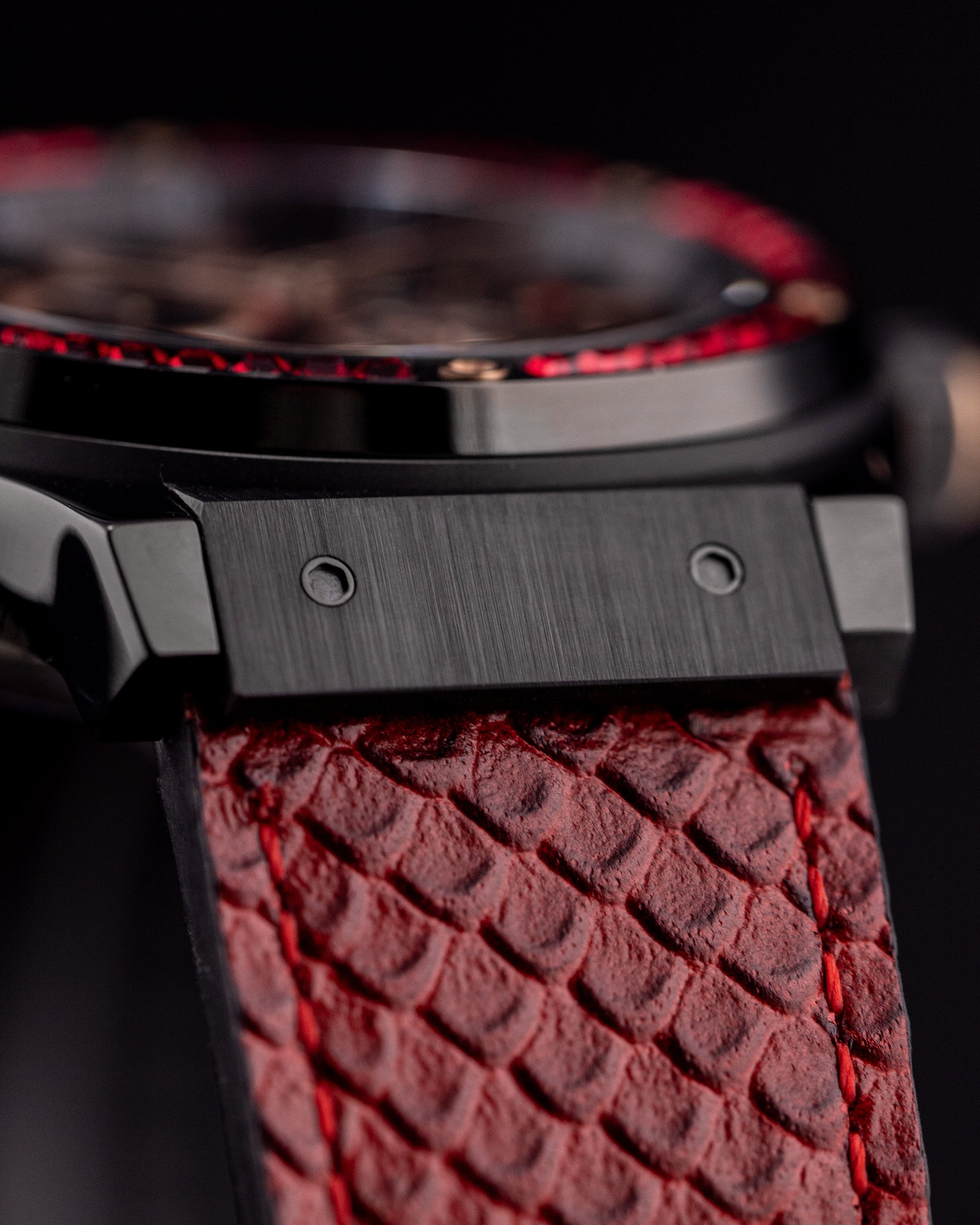 Tomaz Royale TW014B-D4 Crystal Watch – Salmon Leather Strap