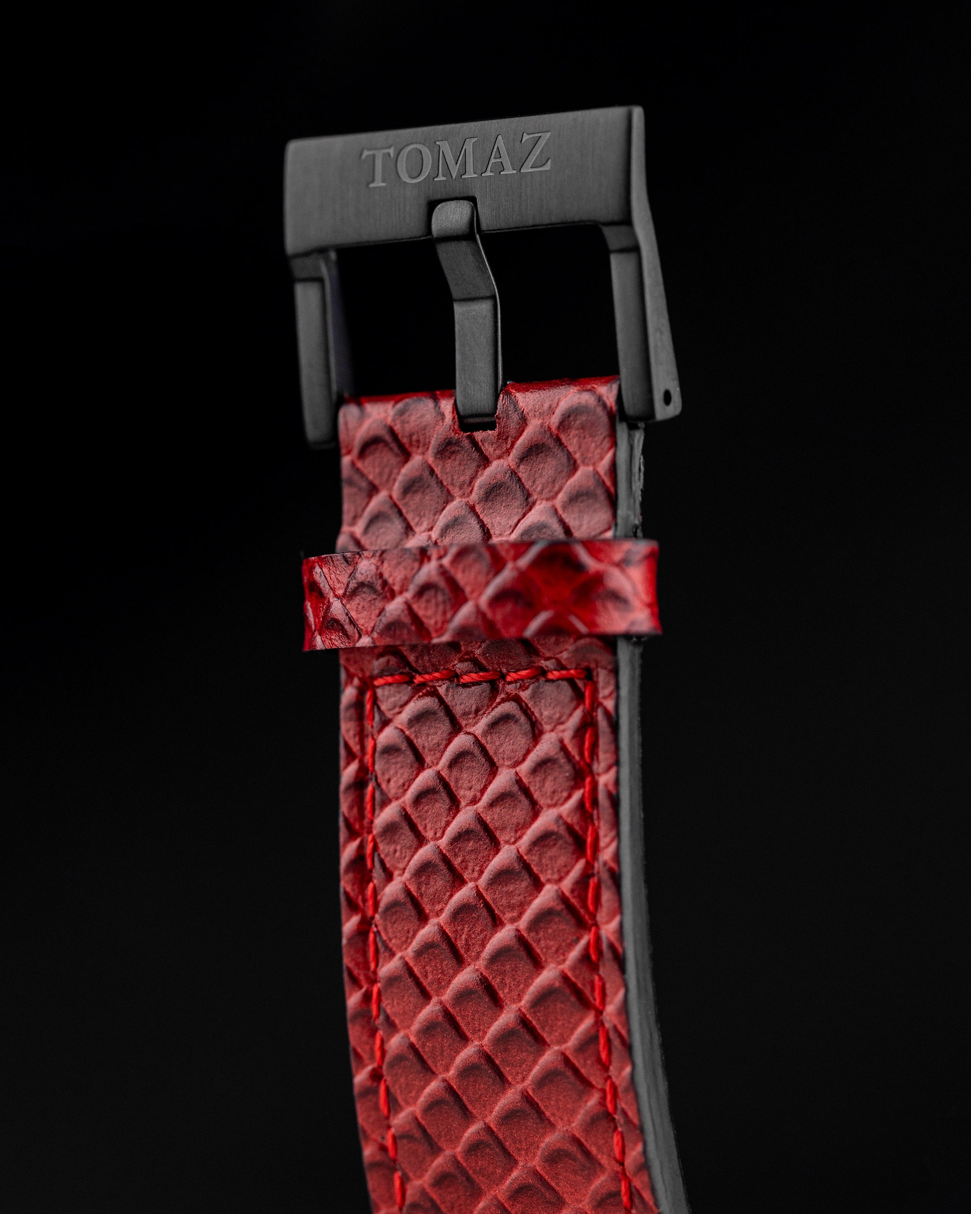 Tomaz Royale TW014B-D4 Crystal Watch – Salmon Leather Strap