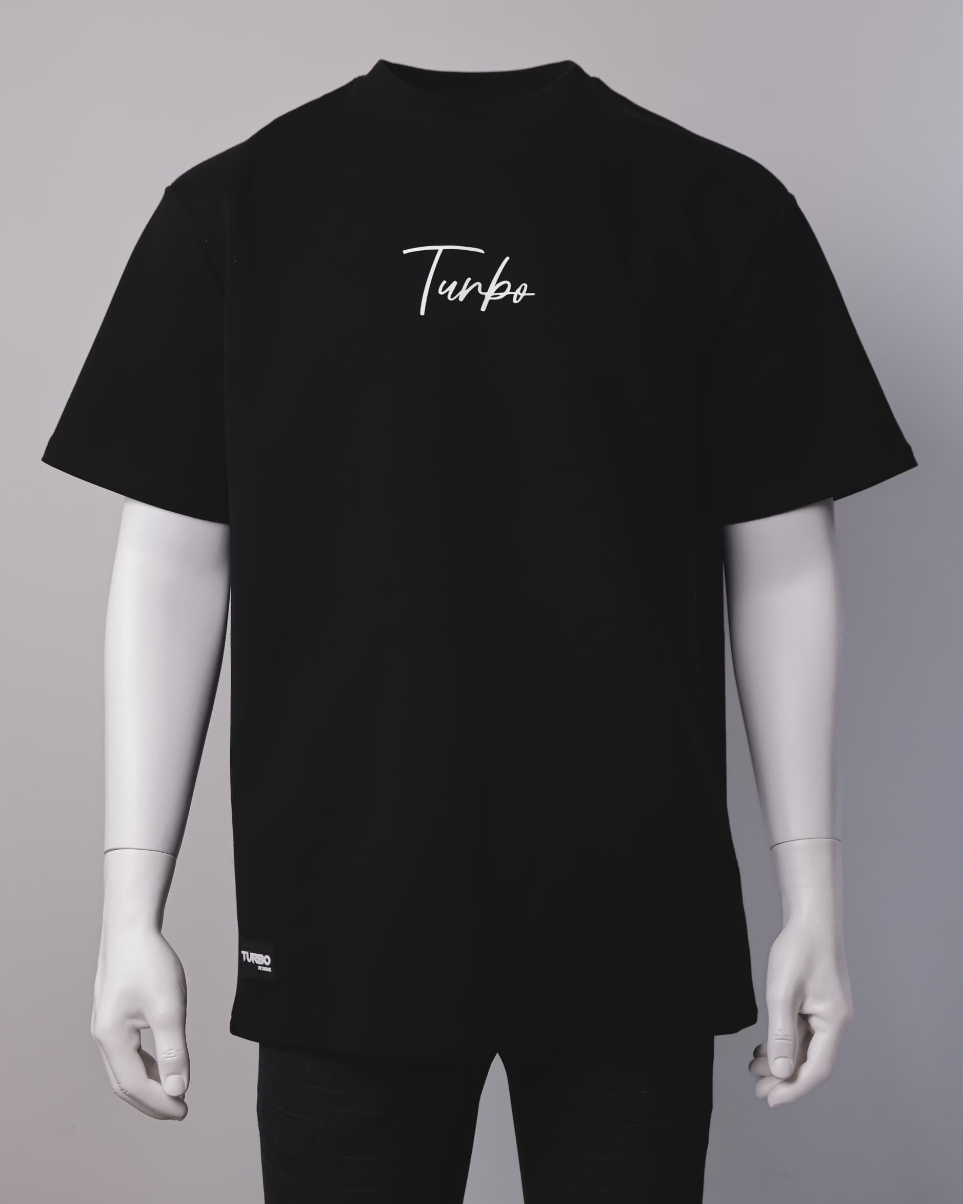 Turbo CC-A001 Plain T-shirt (Black)