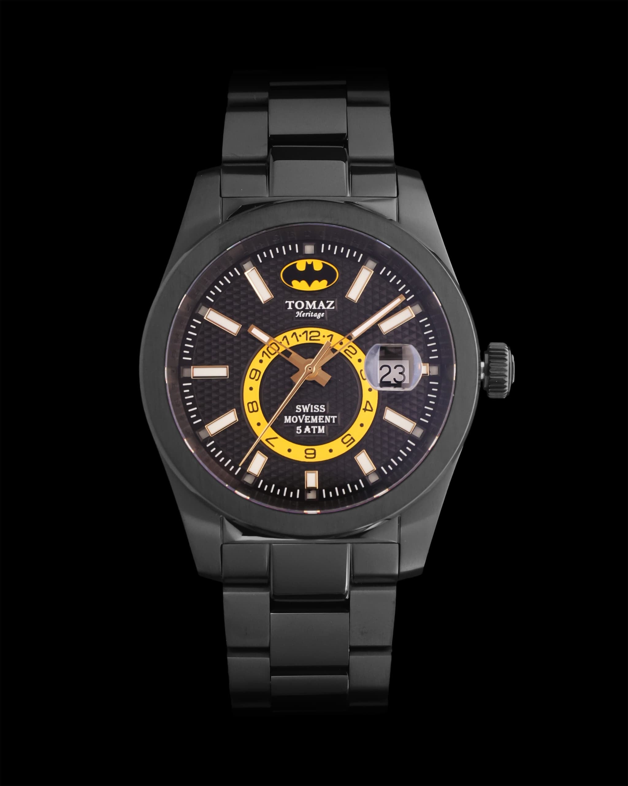 DC Batman G5M-KD1 (Black) Black Stainless Steel