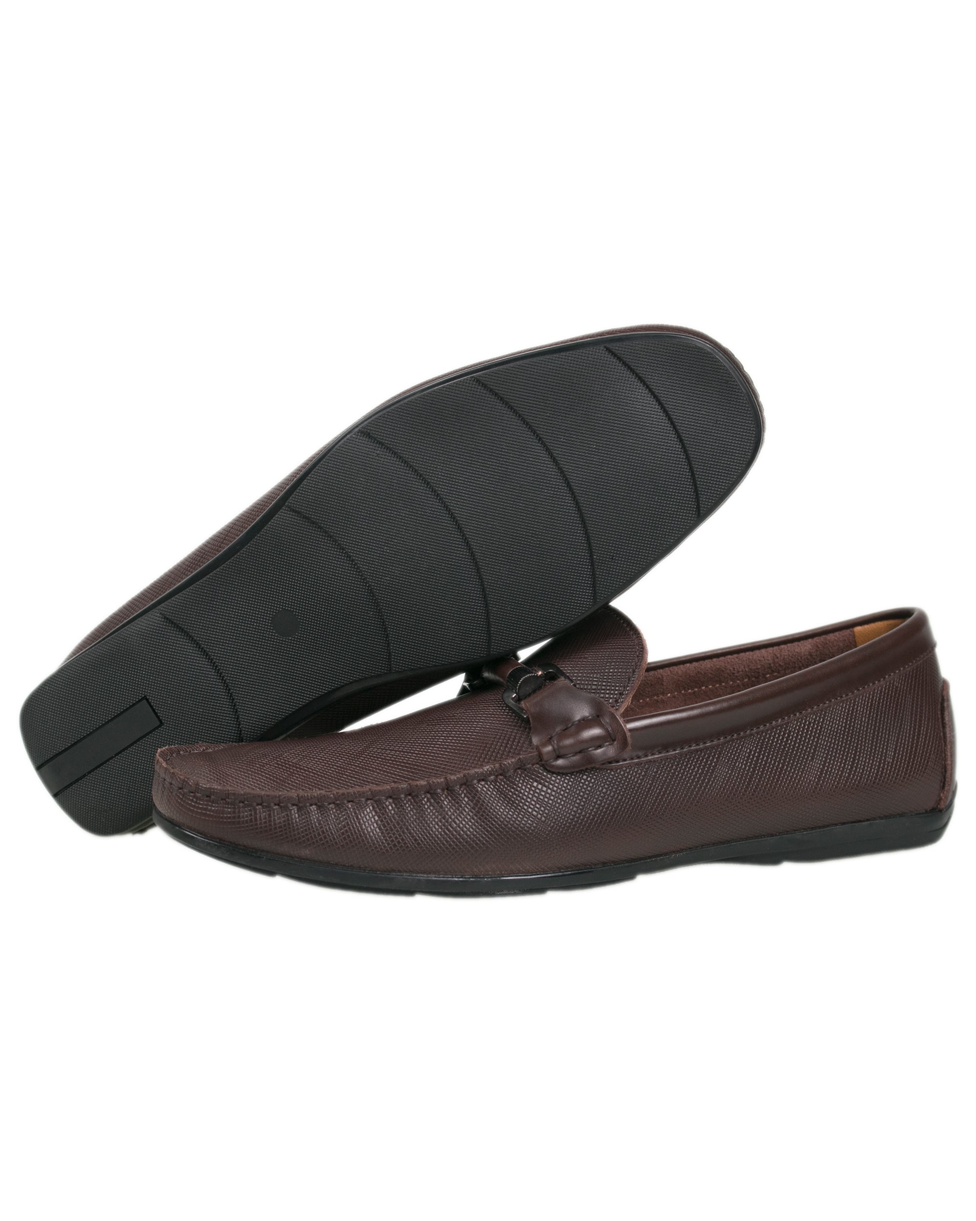 Tomaz BF283 Men's Buckle Moccasins (Coffee)