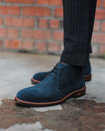 Tomaz F290B Men's Suede Boot (Navy)