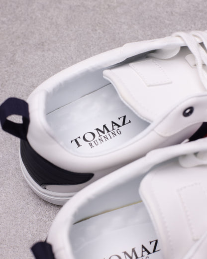 Tomaz TR999M Men's Court Sneakers (White)