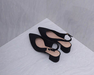 
                  
                    Load image into Gallery viewer, Tomaz NN027 Ladies Block Heels (Black)
                  
                