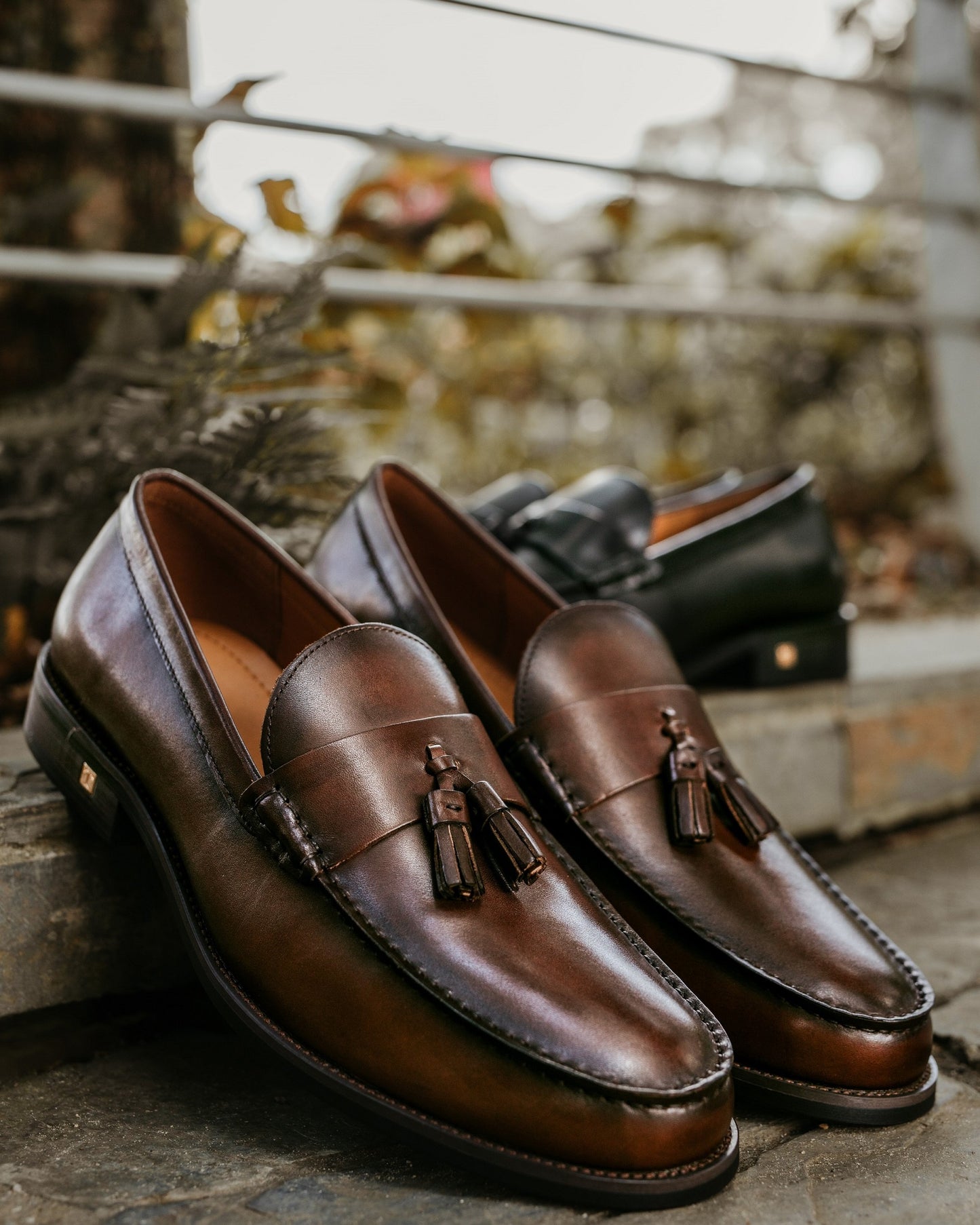 Tomaz BF250 Double Tassel Loafers (Coffee) men shoe, men's shoe, men's italian dress shoes, men's dress shoes, men's dress shoes near me, shoe shop near me, tomaz shoe locations, shoe store near me, formal shoes