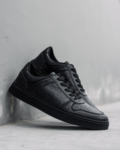Tomaz TY010 Men's Court Sneakers (Black)