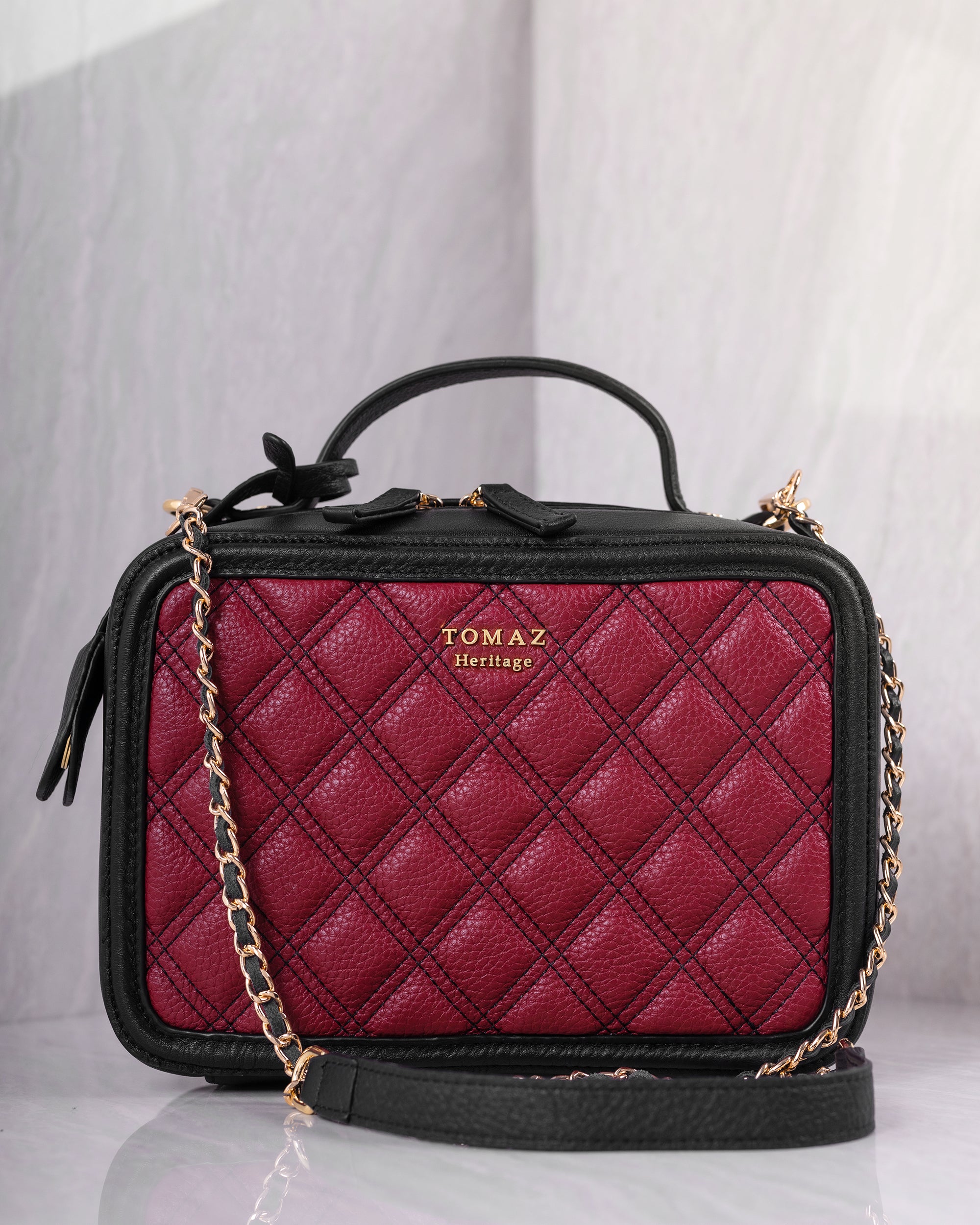 Chloe BL036 Ladies Bag (Wine/Black)