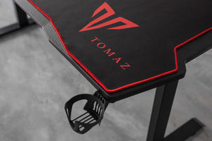 
                  
                    Load image into Gallery viewer, Tomaz Armor Gaming Table 140cm (Black) gaming table,gaming table Malaysia,gaming table design, gaming table cheap, gaming table cup holder, head to head gaming table, gaming table black gaming table 2020
                  
                