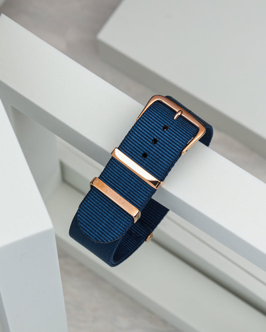 Tomaz TS4B Nylon 22mm Watch Strap (Navy)